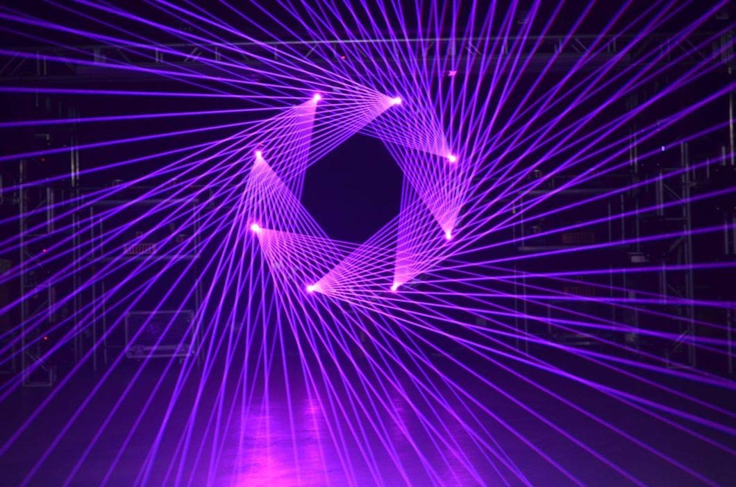 Amazon | Yinleader 4W RGB レーザー光 ステージ照明 DMX512対応